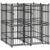 Outdoor Dog Kennel Steel 39.7 ft²